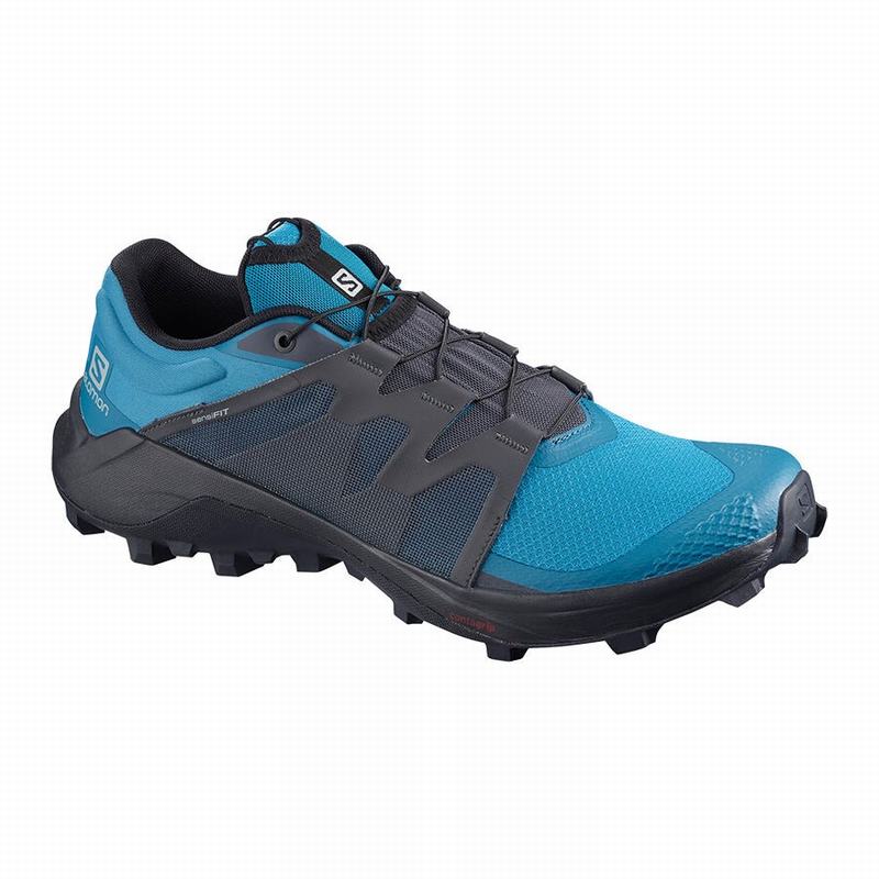 SALOMON UK WILDCROSS - Mens Trail Running Shoes Blue/Black,OZBV24813